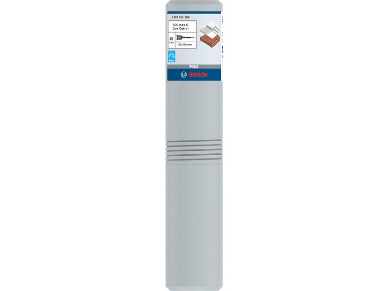 Enodelna vrtalna krona Bosch PRO SDS max-5, Dimenzije: 45x80x160mm, F00Y145188
